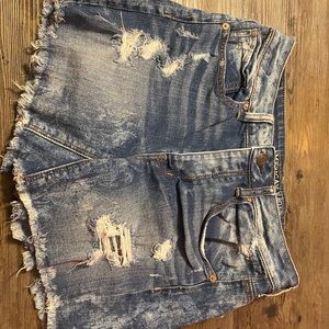Denim shorts